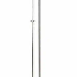 Trụ đỡ kim thu sét inox 304 D42 dài 4m(2 đoạn) dày 1.5mm đế trụ 200x200x5mm